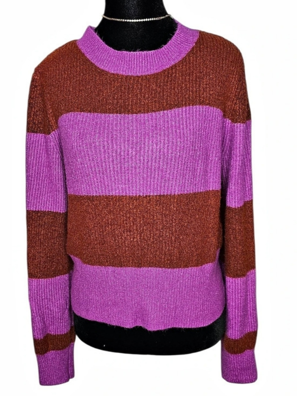 American Eagle Outfitters Color Block Crewneck Sweater XL Like New